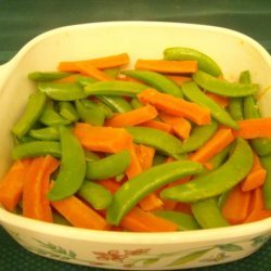Carrots and Sugar Snap Peas