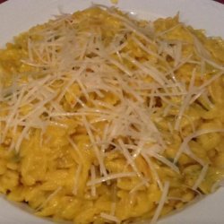 Orzo With Saffron and Romano Cheese