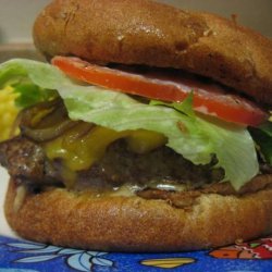 Old School Meets New -- Cheesy, Onion, Spicy, BBQ Burger
