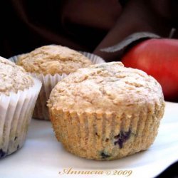 Low Cal Blueberry Applesauce Muffins