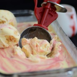 Peach & Raspberry Ice Cream