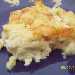 English Muffin and Ham Strata