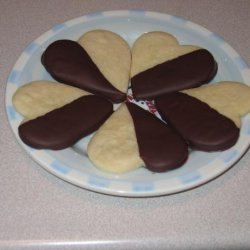 Chocolate-Dipped Shortbread Cookies