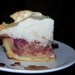 My Mom's Rhubarb Custard Pie