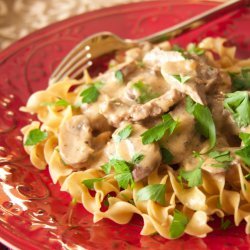 Lighter Beef Stroganoff