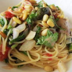 Angel Hair Pasta With Arugula and Asparagus