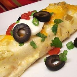 Chicken Enchiladas with Creamy Green Chile Sauce