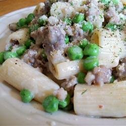 Pasta with Peas and Sausage