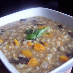 Mushroom Lentil Barley Stew