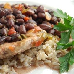 Black Beans and Pork Chops