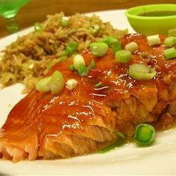 Pepper-Honey Cedar Plank Salmon