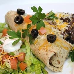 Picante Chicken Rice Burritos