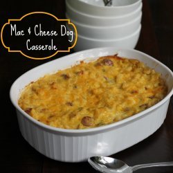 Mac and Cheese Dog Casserole