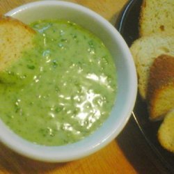 Garlic Spinach Cheese Fondue (The Stinking Rose Rest.)