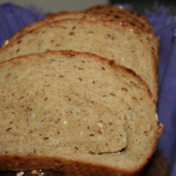 Honey Whole Wheat Bread With Oats and Flax Seed