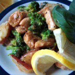 Veggie-Chicken Toss With Lemon Herb Sauce