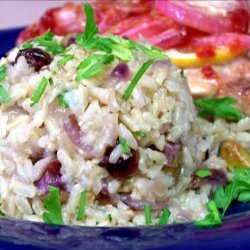 Party Brown Rice With Pistachios and Cranberries