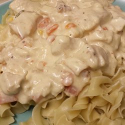 Slow Cooker Chicken Stroganoff