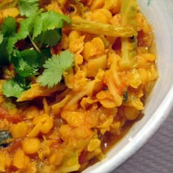 Lentil, Cabbage and Tomato Dal