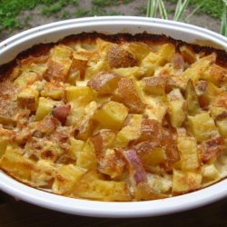 Potato, Bacon & Blue Cheese Bake