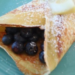 Norwegian Blueberry Breakfast Crepes