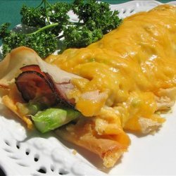 Ham and Asparagus Crepes