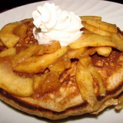 Spicy Apple Gingerbread Pancakes