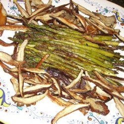 Roasted Asparagus & Shiitake Mushrooms