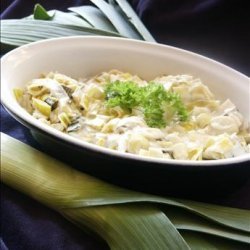 Leeks With Creamy Wine Sauce