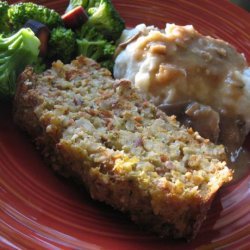 Almond & Sesame Nut Roast With Mushroom-Onion Sauce