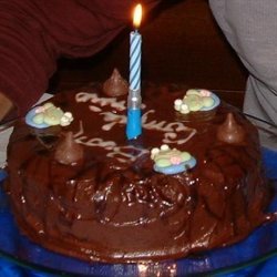 Double Layer Chocolate Cake With Mocha Icing