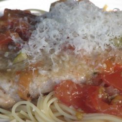 Pork Scalloppini With Green Olives, Tomato And White Wine