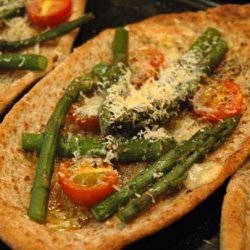 Asparagus Parmesan Pita Rounds