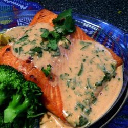 In a Heartbeat Atlantic Salmon With Red Curry Coconut Sauce