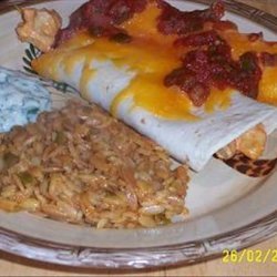 Easy Cheesy Chicken Enchiladas With Yogurt Sauce