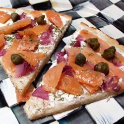 Sam's Smoked Salmon, Dill & Goat Cheese Pizza