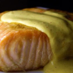 Baked Salmon With Creole Mustard Sauce