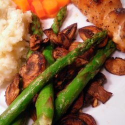 Asparagus and Mushroom Saute