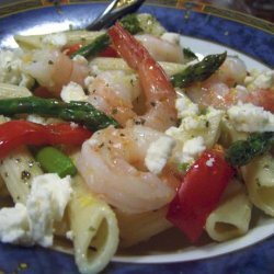 Asparagus and Shrimp Penne Pasta