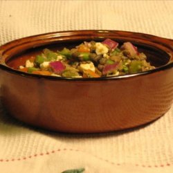 Puy Lentil Salad With Feta Cheese