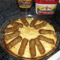 Sausage/Apple Baked Pancake