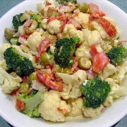 Cauliflower and Broccoli Salad