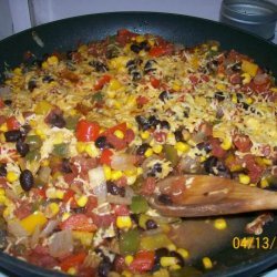 Fiesta Black Bean Bell Pepper Skillet