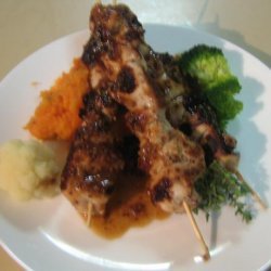 Honey Mustard Chicken With Kumara Carrot Mash