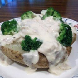 Chicken Broccoli Dinner in a Tater