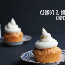 Carrot Cupcakes With Orange Icing