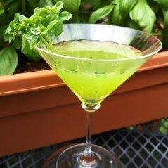 Muddled Basil Martini