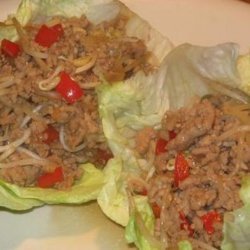 Oriental Minced Pork in Lettuce Leaves