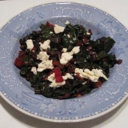 Swiss Chard With Currants and Feta