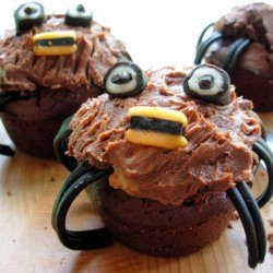 Spooky Spider Cupcakes/Muffins for a Howling Halloween!